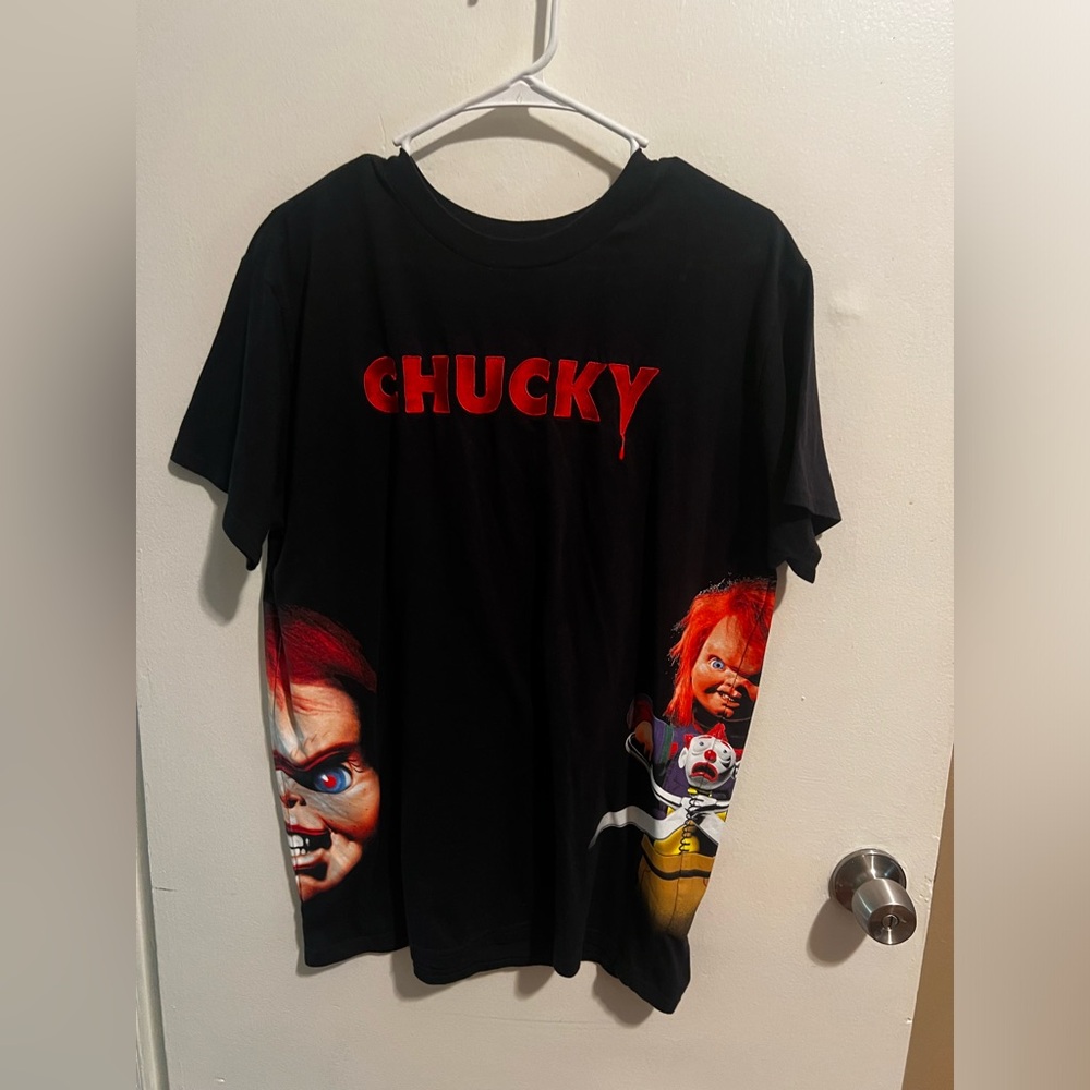 Child's Play Men's & Big Men's Chucky Embroidered Graphic Tee